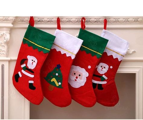 100% Premium Quality Fabric and Plush ⛄ A Must-Have Christmas Stocking Bulk Christmas stockings with different designs, including Santa stocking, reindeer stocking, snowman stocking. Stocking Decorating Ideas Diy, Decorated Stockings, Red Stockings, Gifts Set, Christmas Tree Hanging, Santa Stocking, Christmas Gift Sets, Christmas Decoration Items, Ornaments Christmas