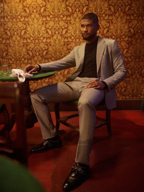 usher-flaunt-1-tgj-600x799 Usher Fashion, Versace Suit, Usher Suits, Usher Raymond, Flaunt Magazine, Music Career, Mens Casual Dress Outfits, Jim Carrey, African Men Fashion