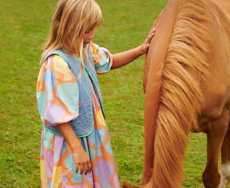 Jersey Dress Girl, Stella Kids, Seashell Print, Designer Dresses For Kids, Girls Jumpers, Printed Cotton Dress, Mini Tote Bag, Sunflower Print, Organic Linens