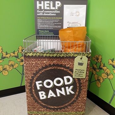 Picture of the food bank collection point in our local Co-op Donation Bin Ideas, Food Donation Box Ideas Thanksgiving, Food Donation Box Ideas Diy, Can Food Drive Box Ideas, Canned Food Donation Box Ideas, Food Bank Ideas, Thanksgiving Donation Box Food Drive, Food Drive Box Ideas, Food Donation Box Ideas