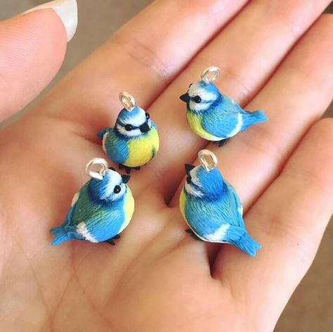 Sculpture Tutorial, Miniature Polymer Clay, Clay Birds, Fimo Polymer Clay, Boho Styl, Polymer Clay Figures, Clay Craft, Polymer Clay Animals, Cute Polymer Clay