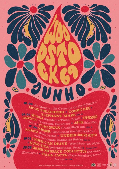 WOODSTOCK69 POSTERS on Behance Woodstock Poster Vintage, Woodstock Festival Poster, Woodstock Graphic Design, 1960s Poster Design, 70s Festival Poster, Retro Festival Poster, 70s Concert Posters, Folk Music Festival Poster, 1970s Poster Design