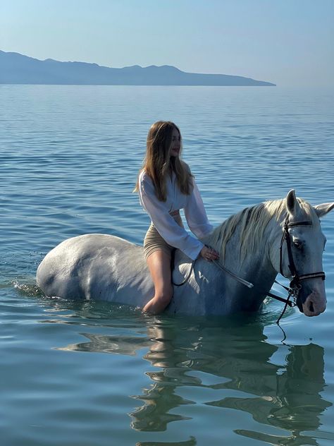 Horses In Water, Photo With Horse, Horse In Water, Horses Aesthetic, Ahal Teke, Horse And Girl, Riding Aesthetic, Girl With Horse, Horses Photos