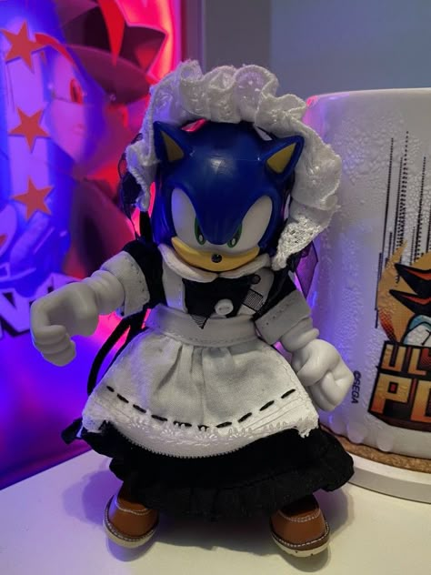 Sonic Plush Pfp, Sonic Wearing Clothes, Sonic Halloween Pfp, Sonic Toys, Retro Room Ideas, Sonic Figures, Amy The Hedgehog, Wrestling Gear, Sonic And Amy