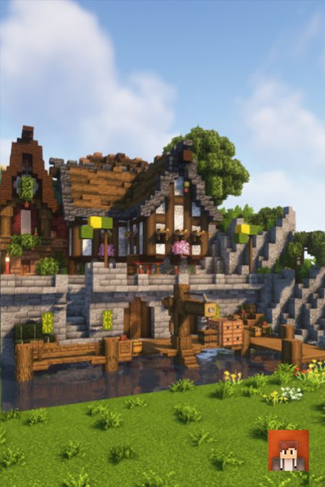 Minecraft Port Town, Minecraft Town Square, Minecraft Port, Minecraft Decor, Minecraft Village, Port Town, Village Ideas, Build Inspiration, Minecraft Inspiration