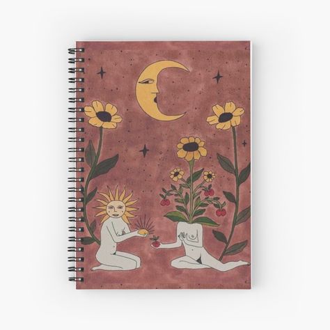 Journal Poster, Flower People, Flower Retro, Gift Flower, Note Book, School Supplies, Notebook, Collage, Books