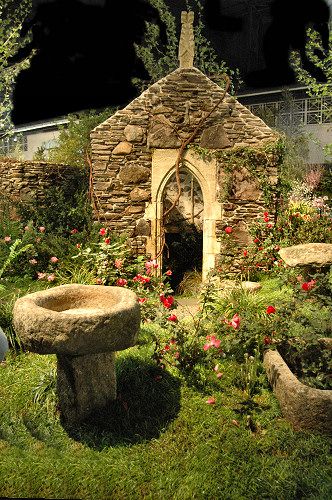 Celtic Garden Celtic Garden, Irish Garden, Outdoor Sanctuary, Garden Show, Scientific Illustration, Enchanted Garden, Buy Home, Fairy Houses, Garden Gates