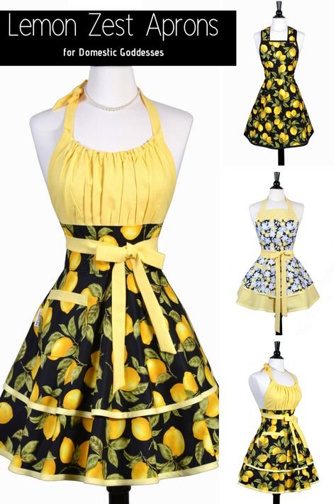 Needing some inspiration for healthy cooking? Flirty retro kitchen aprons that provide full coverage and protection from splatters yet cute enough you could greet a guest at the door. #CreativeChics Cute Cooking, Pinup Apron, Olathe Kansas, Aprons For Women, Vintage Long Dress, Holiday Sewing, Retro Apron, Cute Aprons, Sewing Aprons