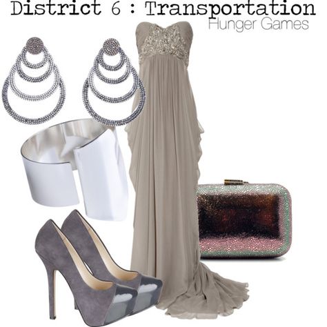 district 6. Cute but once again the shoes are terrible. District 6 Outfit, Hunger Games Halloween Costumes, Hunger Games Interview, Games Costumes, Games Outfits, Hunger Games Costume, Themed Dresses, Hunger Games Outfits, Hunger Games Districts