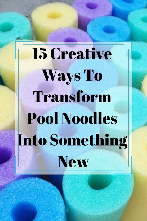 Give your pool noodles a whole new purpose with these 15 creative ideas. diy | pool noodles | diy noodles | diy pool noodles | diy | upcycle | update | recycle | repurpose | diy home decor Diy Noodles, Pool Noodle Ideas, Pool Noodle Hacks, Swim Noodles, Noodle Ideas, Noodle Hacks, Noodle Crafts, Noodles Ideas, Pool Noodle Crafts