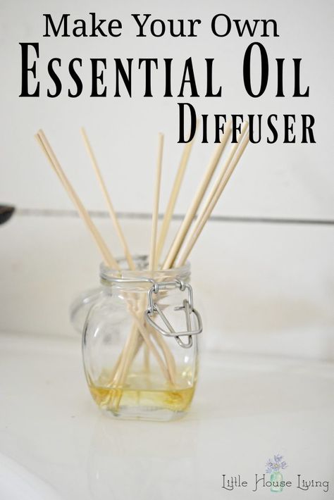 Make Your Own Essential Oil Diffuser in Minutes - Homemade Oil Diffuser Diy Reed Diffuser, Homemade Diffuser, Homemade Reed Diffuser, Diy Essential Oil Diffuser, Essential Oil Reed Diffuser, Floral Essential Oils, Reed Diffuser Oil, Diy Essentials, Essential Oils Gifts