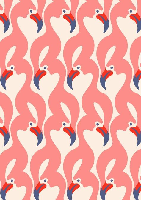 Pink flamingos Pattern Board, Flamingo Art, Flamingo Pattern, Design Textile, Print Inspiration, Art And Illustration, Design Collection, Pattern Illustration, Op Art