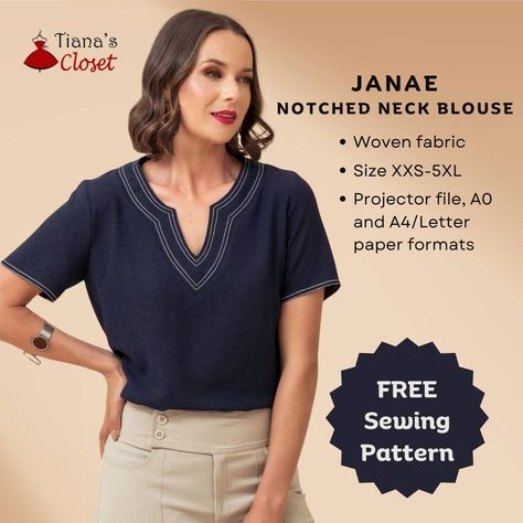 Free Blouse Sewing Pattern, Paper To Print, Puffed Sleeve Top, How To Make Spaghetti, Raglan Sleeve Top, How To Fold Sleeves, Sewing Elastic, Free Pdf Sewing Patterns, Save The Earth