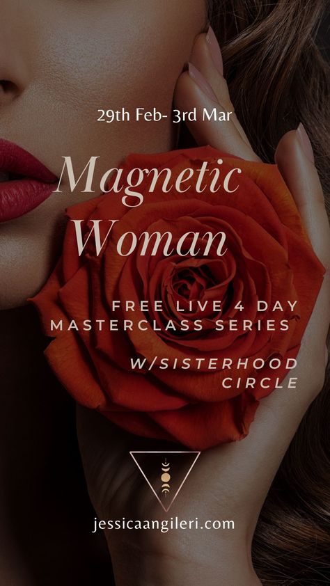 For the Woman who desires for more, the feminine way. In this 4 day Masterclass Series Magnetic Woman we dive into the gifts of your Feminine. This is all about receiving through becoming the embodiment of love, how pleasure will be your healing medicine to the contraction and numbness and how to start cultivating the BIG love in your life that feels aligned and at peace. Join the FREE 4 Day Masterclass Series. Happening 29th Feb- 3rd March Sign up now. Magnetic Woman, Brazilian Samba, At Peace, Knowing Your Worth, Comparing Yourself To Others, Spiritual Path, Really Love You, Self Healing, Big Love