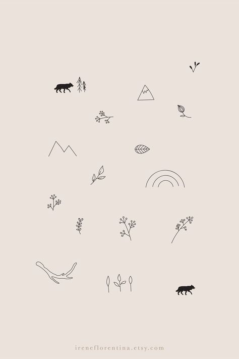 Cute Minimal Drawings, Minimalist Tattoo Ideas Creative, Drawings Of Nature, Rustic Branding, Minimal Drawing, Minimal Illustration, Minimal Drawings, Gems Crystals, Branding Typography