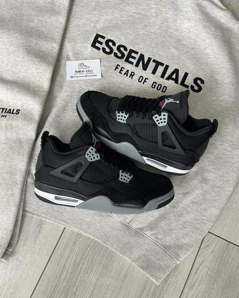 Whole Outfit Sorted For Client in Less than 24 Hours⚡️ The Jordan 4 SE "Black Canvas" Paired with the Essentials SS22 Tracksuit in "Light Heather Oatmeal" 🔌 Black Canvas, Heathers, Oatmeal, Jordan, Canvas, On Instagram, Quick Saves, Black, Instagram