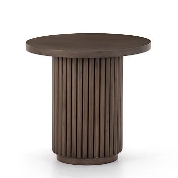 Ridged Base Side Table | West Elm Mcgee & Co, Amber Interiors, Side And End Tables, Modern Side Table, Wood Rounds, Burke Decor, Accent Tables, Custom Upholstery, Wood Pieces