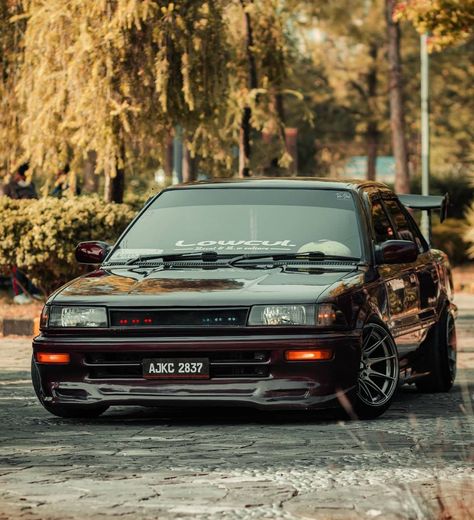 Toyota Small Body Ae92, Toyota Corolla E90, Corolla Tuning, Nissan B13, Corolla 1995, Corolla Twincam, Retro Racing Car, Corolla Wagon, B13 Nissan