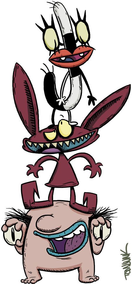 Aaahh Real Monsters Ahhhh Real Monsters, Ah Real Monsters, Ahh Real Monsters, Cartoon Nickelodeon, 90s Cartoon Characters, Nickelodeon 90s, Real Monsters, Nickelodeon Cartoons, Architecture Tattoo