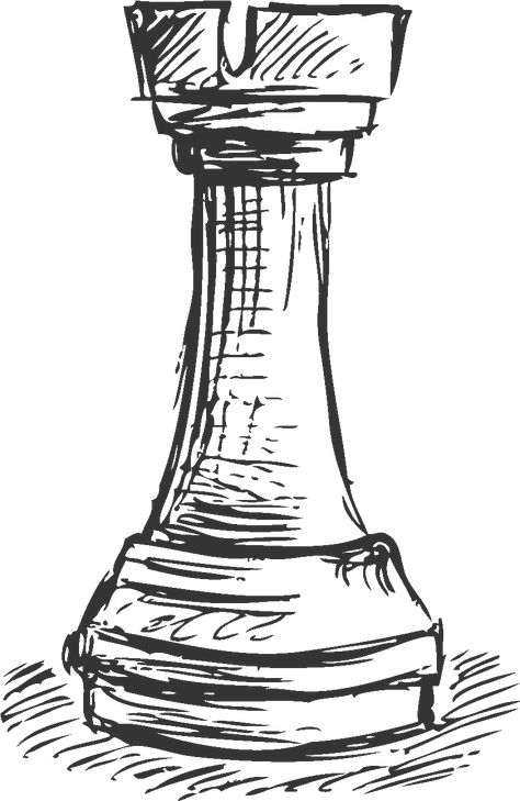 Chess Piece Drawing, Chess Drawing, Chess Piece Tattoo, Chess Tattoo, Drawing Png, Object Drawing, Chalk Drawings, Pencil Art Drawings, Book Art Drawings