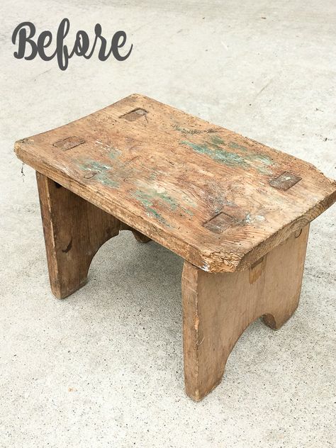 Wooden Stools Diy, Crate Stools, Small Wooden Bench, Bar Stool Makeover, Saddle Seat Bar Stool, Small Wooden Stool, Upcycle Wood, Stool Makeover, Diy Wood Stain