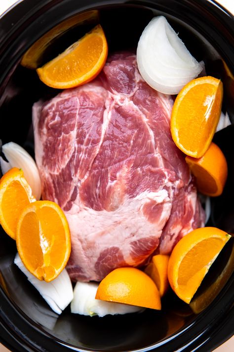 Slow Cooker Pork Carnitas-1 Pork Butts In The Crock Pot Carnitas, Crock Pot Pork Shoulder Recipes, Pork Shoulder Roast Crock Pot, Satsuma Recipes, Crockpot Carnitas Recipes, Crockpot Pork Shoulder, Slow Cooker Pork Belly, Slow Cooked Pork Shoulder, Pork Loin Crock Pot Recipes