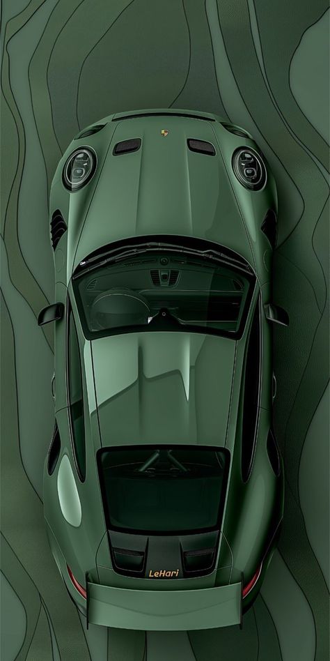 Phone Car Wallpaper, Green Car Wallpaper, Porsche Green, Porsche Iphone Wallpaper, Green Phone Wallpaper, Android Wallpaper Dark, Iphone Dynamic Wallpaper, Sports Car Wallpaper, Car Backgrounds