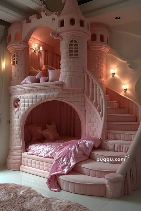 Kids Room Book Storage, Castle Bedroom Kids, Princess Bedroom Ideas, Princess Bunk Beds, Princess Kids Room, Environment References, Princess Bedrooms, Castle Bed, Princess Elena