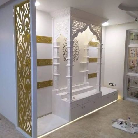 Mandir Design ideas ✨️ | Home Temple Designs #mandirdesign #mandirdesigns #mandir #hometemple #hometempledesigns #homedesignsdworld #hometempledecor #explorepost #explorepage #fypシ゚viralシ2024fyp Mandir Design, Painting Walls, Home Temple, Pooja Room, Middle Class, Indian Style, Temple, Design Ideas, Design