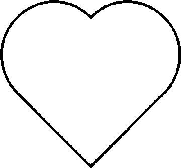 Try This Free, Cute and Printable Heart Coloring Page: Printable Heart Pattern Hearts Out Of Paper, Heart Patterns Printable, Printable Heart Template, Coloring Pages For Teenagers, Free Printable Crafts, Normal Heart, Valentines Day Coloring Page, Printable Star, Valentine Coloring Pages