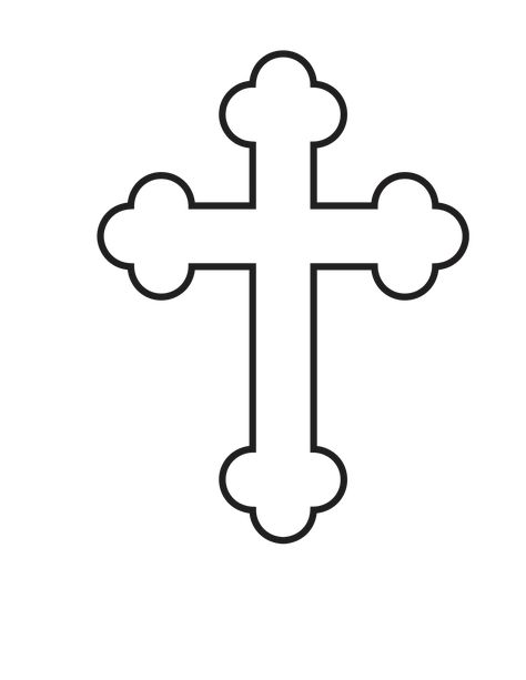 File:Serbian Orthodoxy cross 1.svg - Wikimedia Commons First Communion Banner, Recuerdos Primera Comunion Ideas, Cross Silhouette, First Communion Decorations, Communion Decorations, Tattoo Henna, Cross Tattoo Designs, Orthodox Cross, Cross Crafts