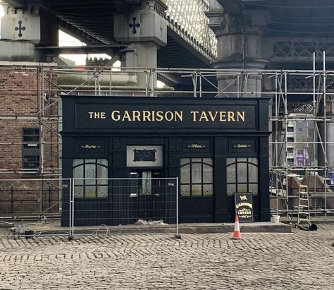 Peaky Blinders Set, Garrison Pub, Pub Design, The Garrison, Boutique Interior Design, Industrial Architecture, Lego Photography, Bar Interior, Boutique Interior