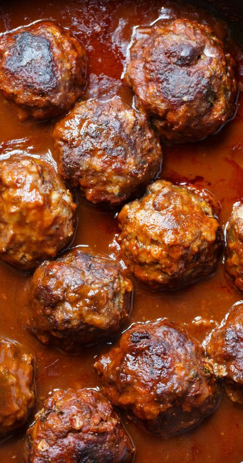 Braised Meatballs, Wine Gravy, Red Wine Gravy, Baked Meatballs, Red Wine Sauce, Beef Meatballs, Red Wines, Wine Sauce, Red Sauce