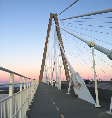 Charleston Beach Aesthetic, Charleston Aesthetic Wallpaper, Ashleigh Core, Charleston Sc Aesthetic, Charleston Bridge, Charleston Vibes, Ravenel Bridge Charleston, Charleston South Carolina Vacation, Charleston Sc Asthetic