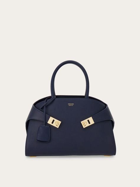 Hug handbag (S) - Handbags - Women - Salvatore Ferragamo CA Salvatore Ferragamo Handbags, Ferragamo Bag, Salvatore Ferragamo Bags, Ferragamo Handbags, Black Leather Tote Bag, Dolce E Gabbana, Louis Vuitton Shoulder Bag, Black Tote Bag, Black Handbags