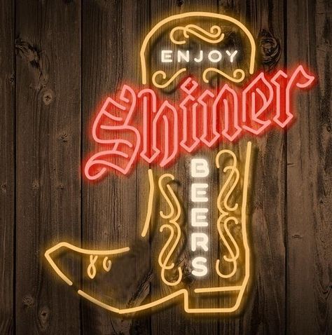 Shiner Beer, Beer Boot, Diy Neon Sign, Neon Beer Signs, Light Fan, Neon Bar Signs, Neon Sign Art, Metal Grid, Beer Logo