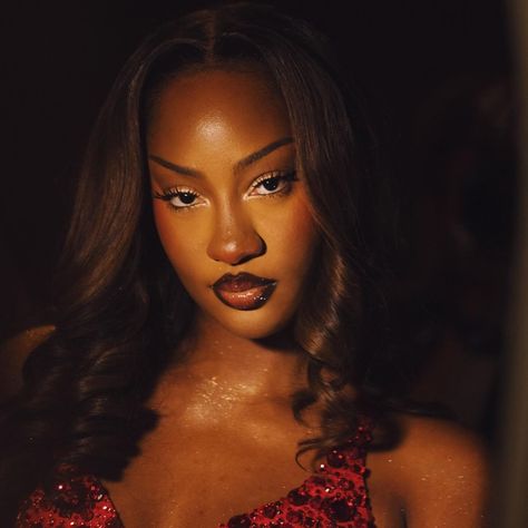 Tems Baby, Beauty Products Photography, Creative Makeup Looks, Face Card, Makeup For Black Women, Red Outfit, Pretty Makeup, Cute Makeup, Black Is Beautiful