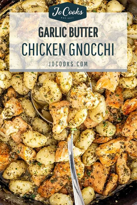 Experience the epitome of comfort food with this quick and easy Garlic Butter Chicken Gnocchi! Perfect for weeknight dinners or special occasions. #GarlicButterChicken #GnocchiRecipes #30MinuteMeals #ComfortFood #EasyWeeknightDinner Chicken Dish Recipes, Easy Garlic Butter Chicken, Dish Recipes Easy, Creamy Garlic Butter Sauce, Gnocchi Recipes Easy, Gnocchi Recipes Homemade, Gnocchi Dishes, Keto Kitchen, Chicken Gnocchi