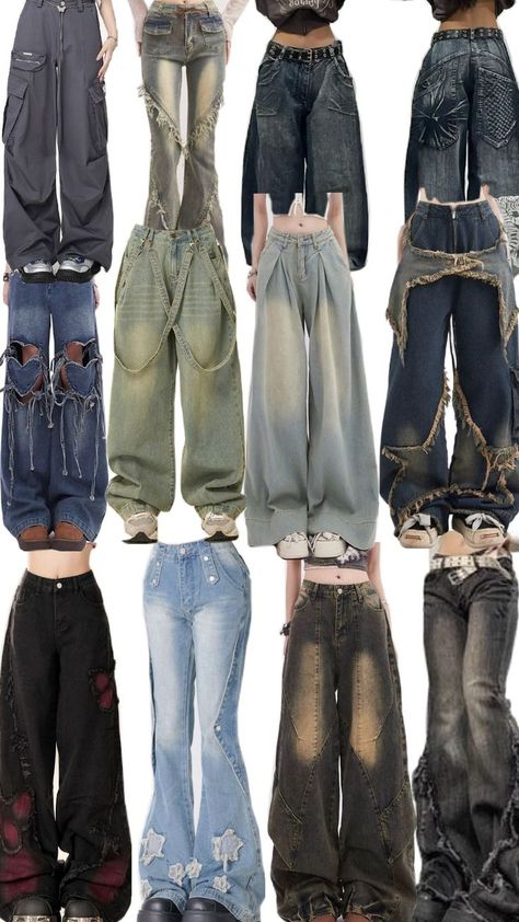 ?? Oversized Jeans, Aesthetic Grunge, Grunge Fashion, Style Me, Cool Style, Trousers, Outfit Inspo, Beauty, Clothes