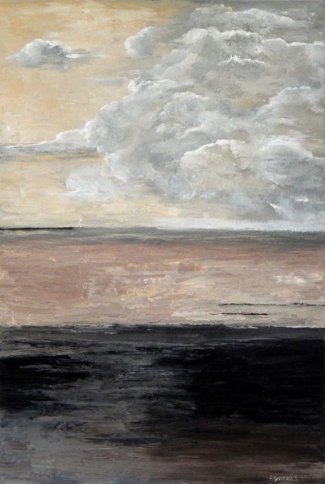 nature, sky, cloud, neutral, art, abstract, painting, texture, contemporary, decor, wall art, black, tan, soft, surreal Calm Sky, Surrealism Abstract, Painting Simple, Minimalism Painting, Soft Contemporary, Art Surrealism, Nature Painting, Surrealism Painting, Expressionism Painting