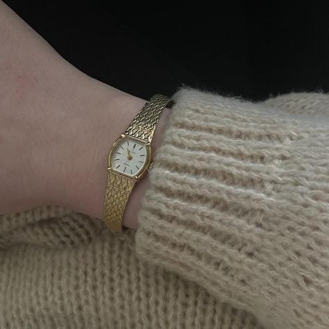 Vintage Elgin watch GORGEOUS gold watch with... - Depop Elgin Watch, Beautiful Watches, The Band, Gold Watch, Wrist Watch, Vintage Ladies, Band, Outfit Inspo, Gold