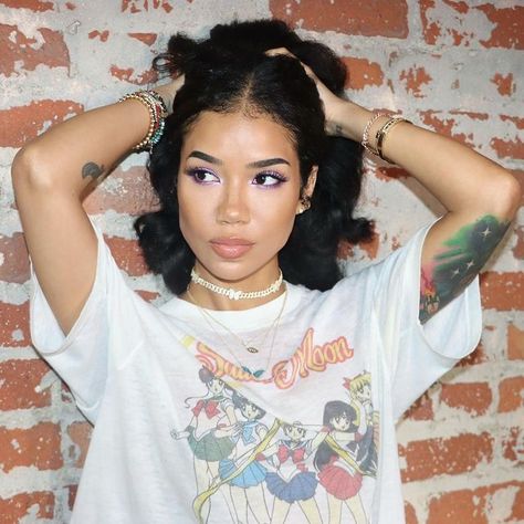 Jhene Aiko Birthday, Jhene Aiko Makeup, Jhené Aiko Chilombo, Big Sean And Jhene, Jhené Aiko, Outfit Ideas Casual, Pisces Woman, Jhene Aiko, Short Natural Hair Styles