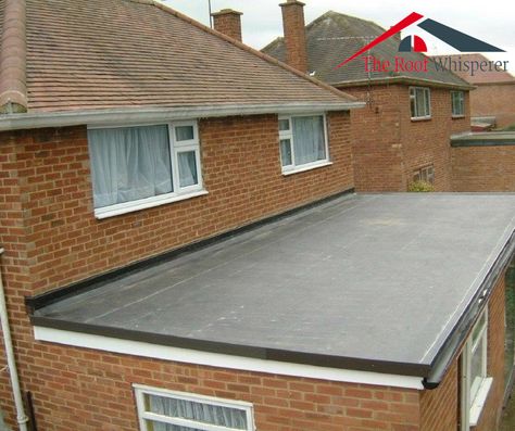 Roof Addition, Epdm Rubber Roofing, Rubber Roofing, Epdm Roofing, Industrial Bedroom Design, Leighton Buzzard, Roofing Ideas, Membrane Roof, Roofing Felt