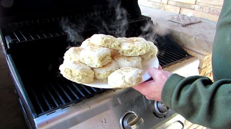 Homemade Southern Biscuits, Baking Biscuits, Pork Spices, Make Biscuits, Spiced Vegetables, Southern Biscuits, How To Make Biscuits, Canned Biscuits, Propane Grill