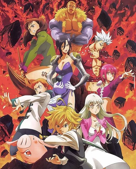 Anime Seven Deadly Sins, Seven Deady Sins, Anime Recommendations, Seven Deadly Sins Anime, 7 Deadly Sins, The Seven Deadly Sins, Deadly Sins, Anime Dragon Ball Super, Anime Character Drawing