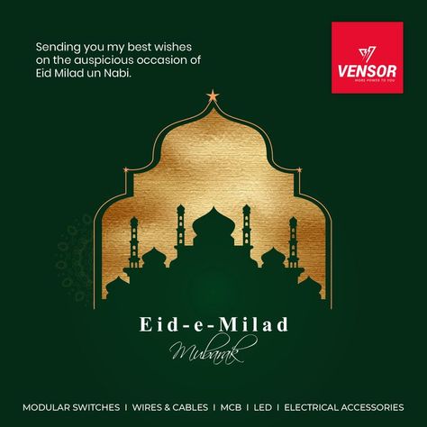 Vensor Group wishes you Eid-e-Milad-un-Nabi Mubarak to all. May the divine blessings of Allah fill your home and heart with the spirit of joy and open up newer opportunities for success. #Vensor #EidMiladunNabi #IslamicprophetMuhammad #Eid #Eid2022 #festivals #nabi #miladmubarak #prophetmuhammad #mohammed #miladunnabi #eidmiladunnabimubarak Milad Mubarak, Eid E Milad, Eid Milad Un Nabi, Milad Un Nabi, Divine Blessings, Eid Milad, Social Media Planning, The Divine, New Opportunities