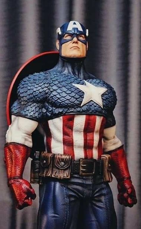 Captain America Statue, Captain America 1, Captain America Art, Captain America Costume, Toys Photography, Avengers Assemble, Chris Evans, Marvel Superheroes, Captain America