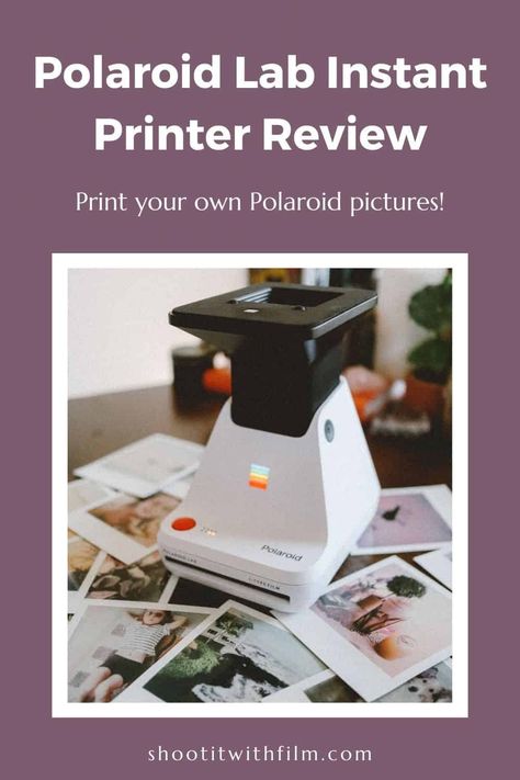 Review for the Polaroid Lab instant printer! Check out all of the details on this awesome Polaroid printer and learn how to print Polaroids from pics on your phone! » Learn how to shoot film with these film photography tips and tutorials on Shoot It With Film #shootitwithfilm #filmisnotdead #ishootfilm #analogphotography #filmphotography #polaroid #instantfilm #photographytips Instant Printer, Polaroid Printer, Polaroid Originals, Light Bulb Icon, Polaroid Photography, Film Stock, Film Photography Tips, Film Images, Polaroid Pictures