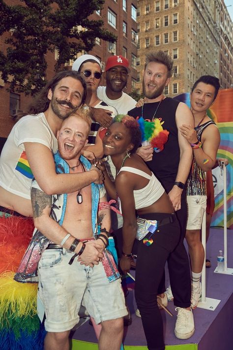 The 'Queer Eye' Cast's Pride Celebration Included Familiar Faces & A Fan Proposal — PHOTOS Pride Photos, Pride Celebration, Yass Queen, Queer Eye, Fab Five, Netflix Show, Proposal Photos, Pride Day, Chosen Family