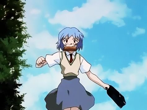 Nge Rei, The End Of Evangelion, Icon Gif, Neon Evangelion, Anime Gifs, Rei Ayanami, Banner Gif, Mecha Anime, Genesis Evangelion